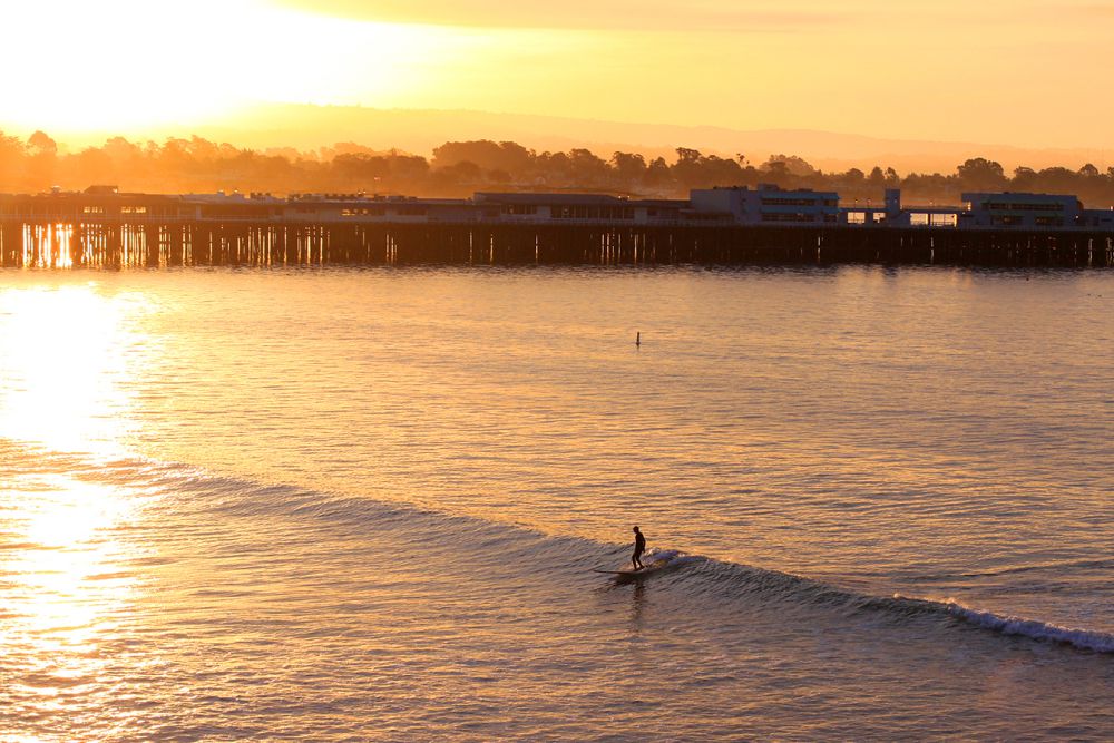 Beginner Surf Spots Cowell's Beach, Santa Cruz
